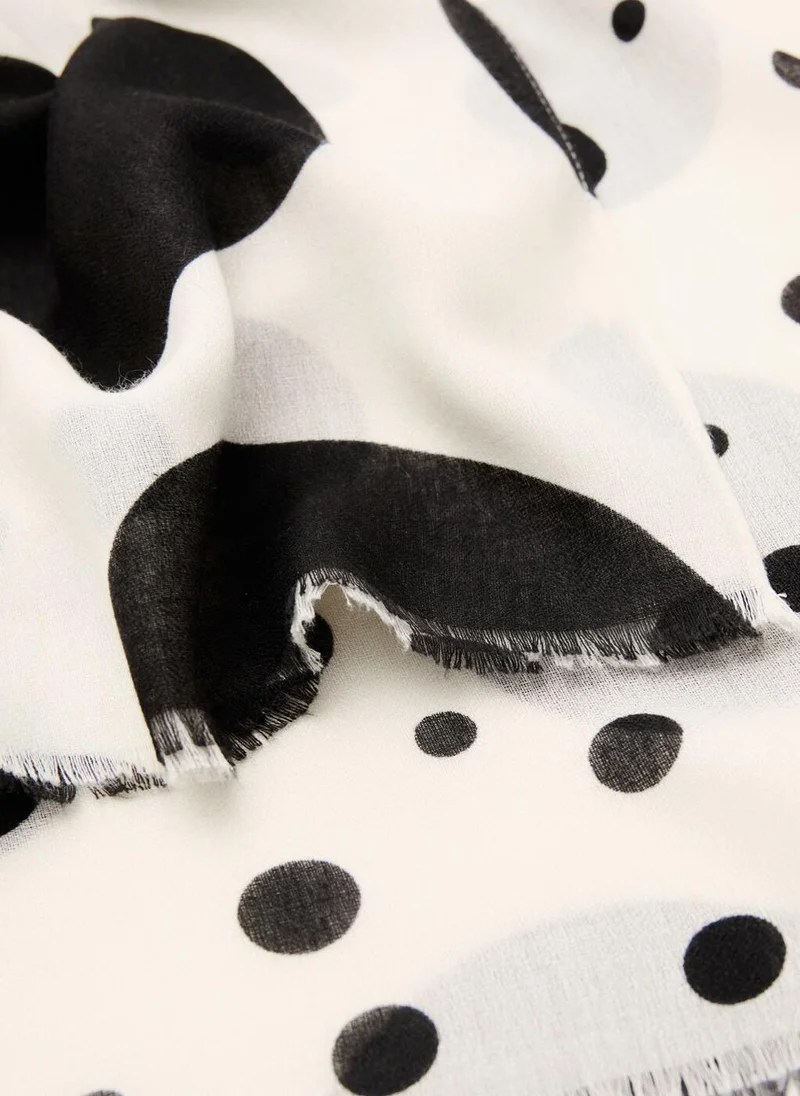 MANGO  Spots print scarf for Women | Best Price UAE